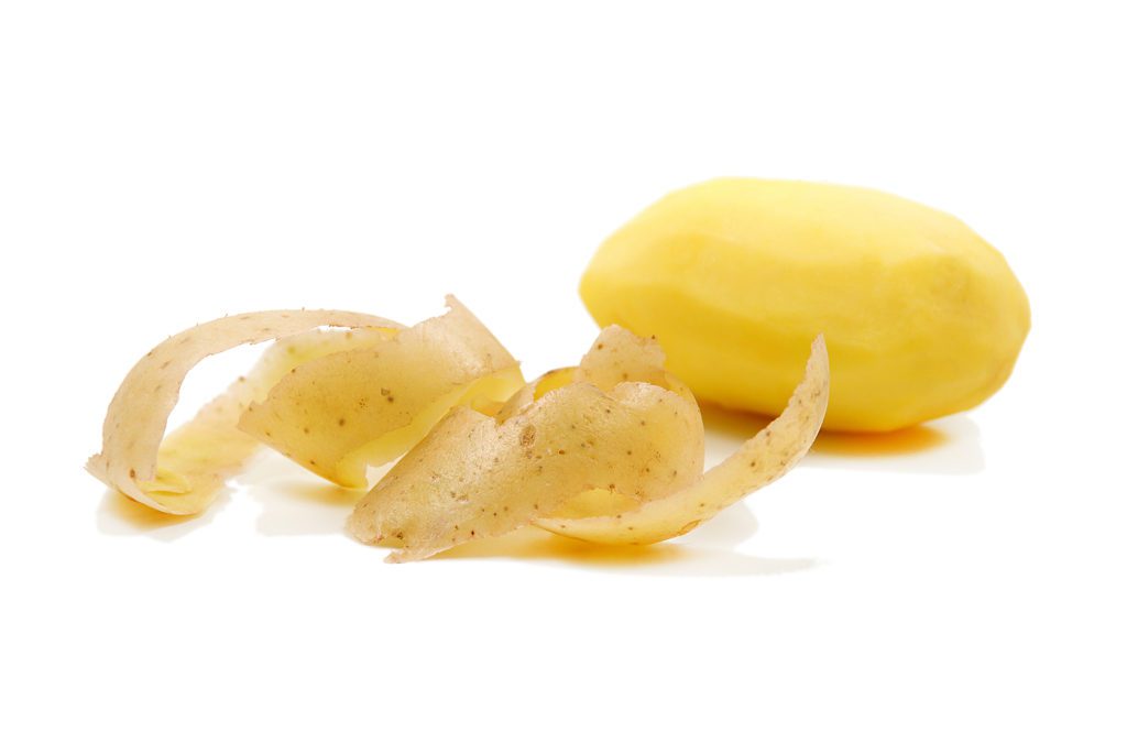 Peeled potatoes